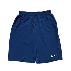 Mens Y2K Nike Dri Fit Blue Micro Swoosh Athletic Running Shorts Size M